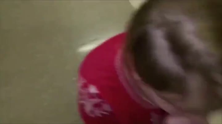 Real teacher giving a blowjob to student at high school