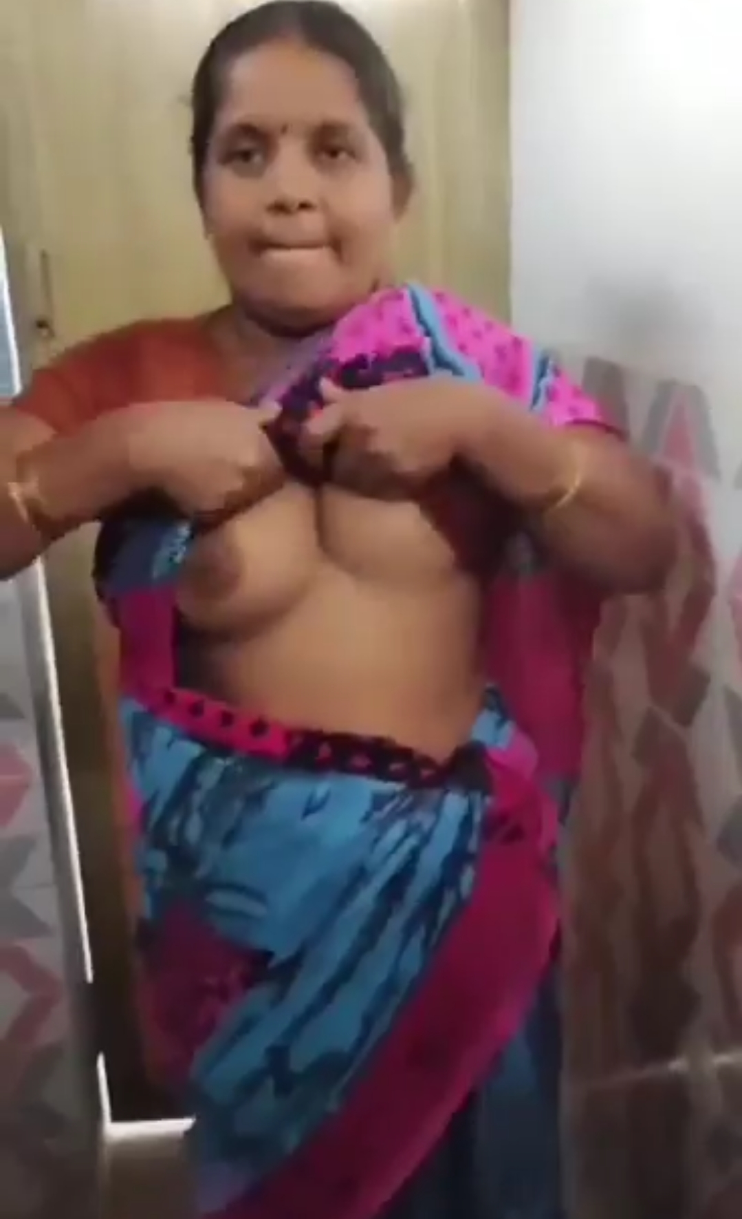 Real Mom Showing & Sucking Son