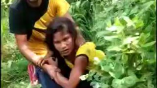 Girl Gangbanged By Several People At Forest (Forced)