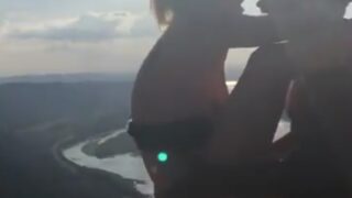 Daring To Fuck At Edge Of Mountain