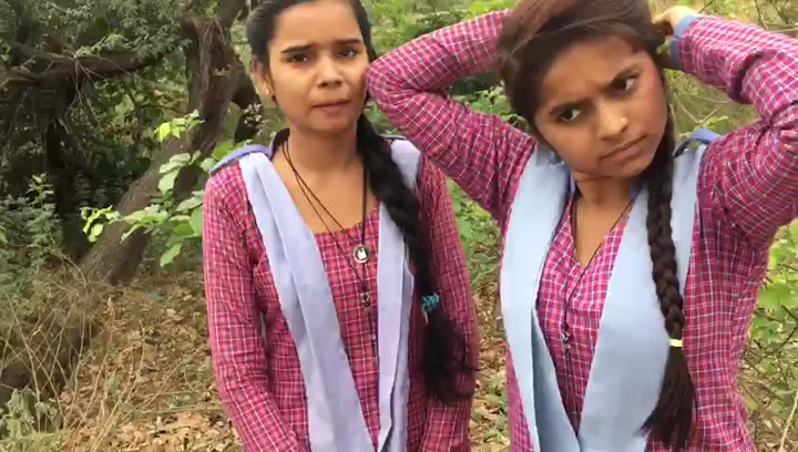 2 School Girl Forced In Middle Of Road