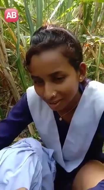 School Girl Showing At Field