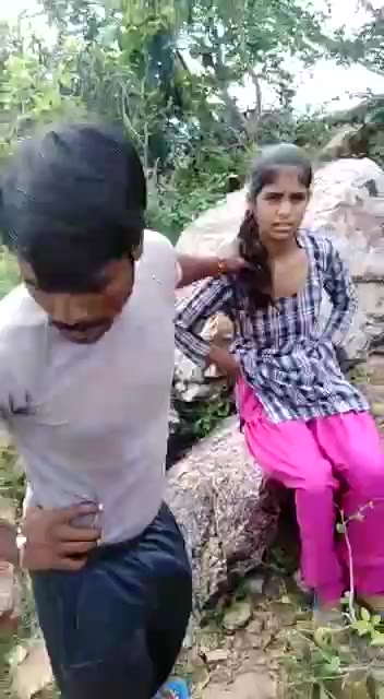 Crying Girl Forced In Mountain By Several People