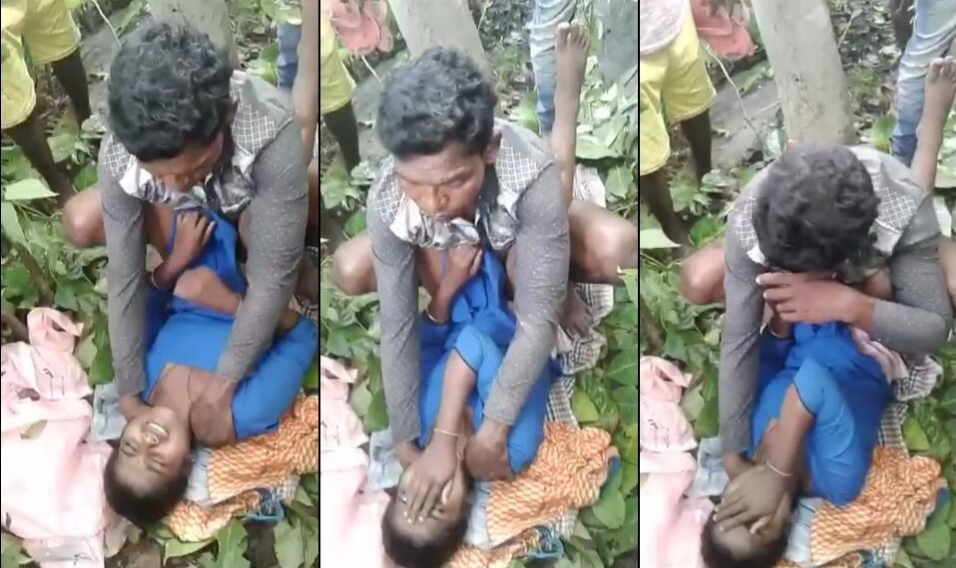 Crying Girl Forcefully Gangbanged After Caught