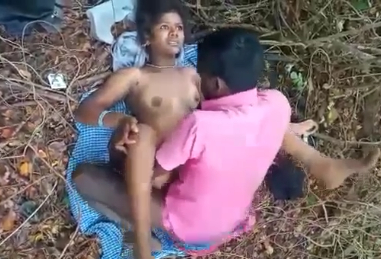 Mentally Sick Girl Gangbanged At Forest