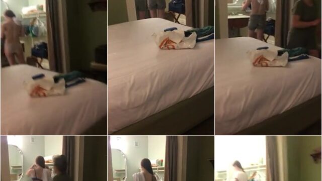 Brother Spying On Mother And Sister