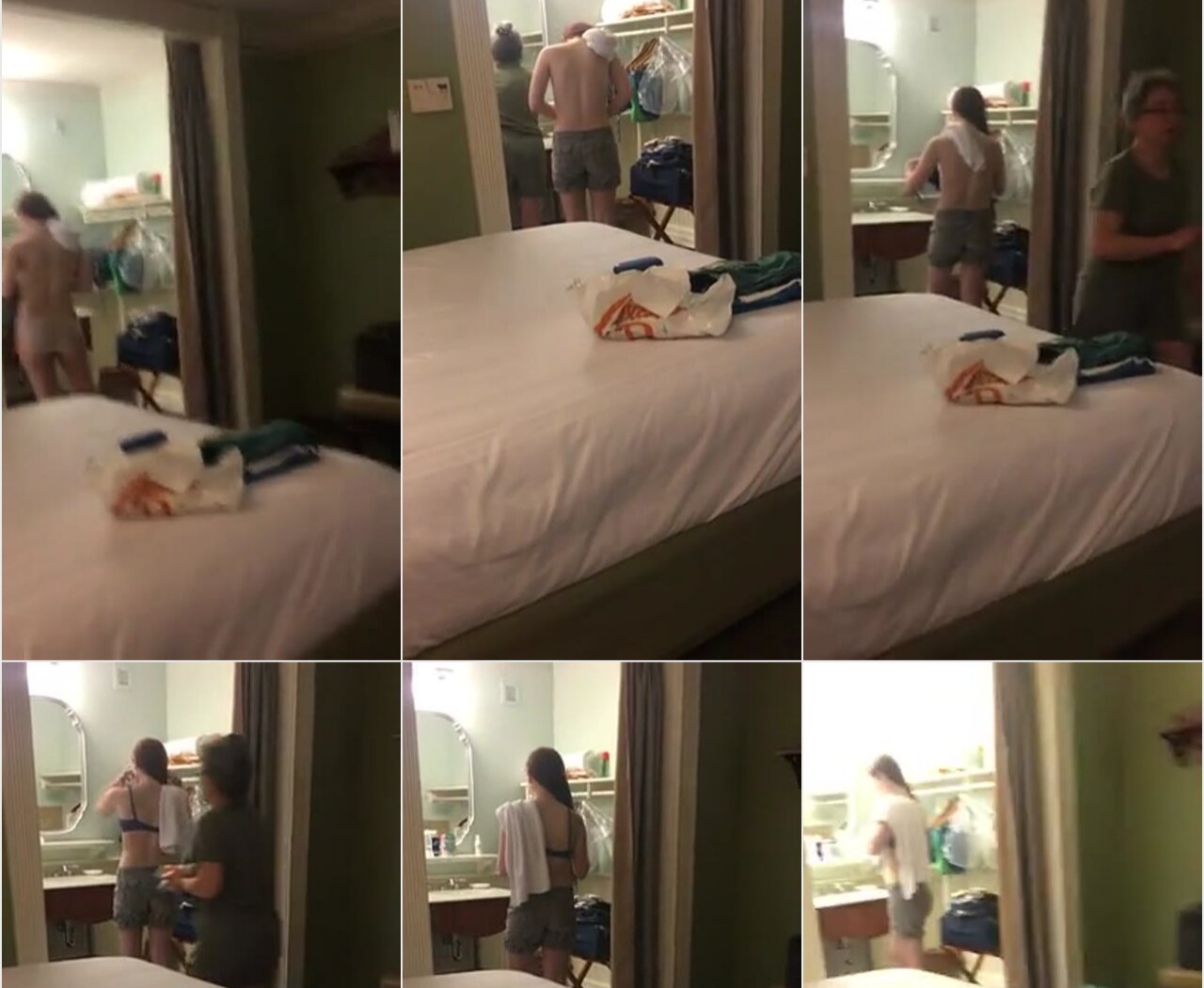 Brother Spying On Mother And Sister