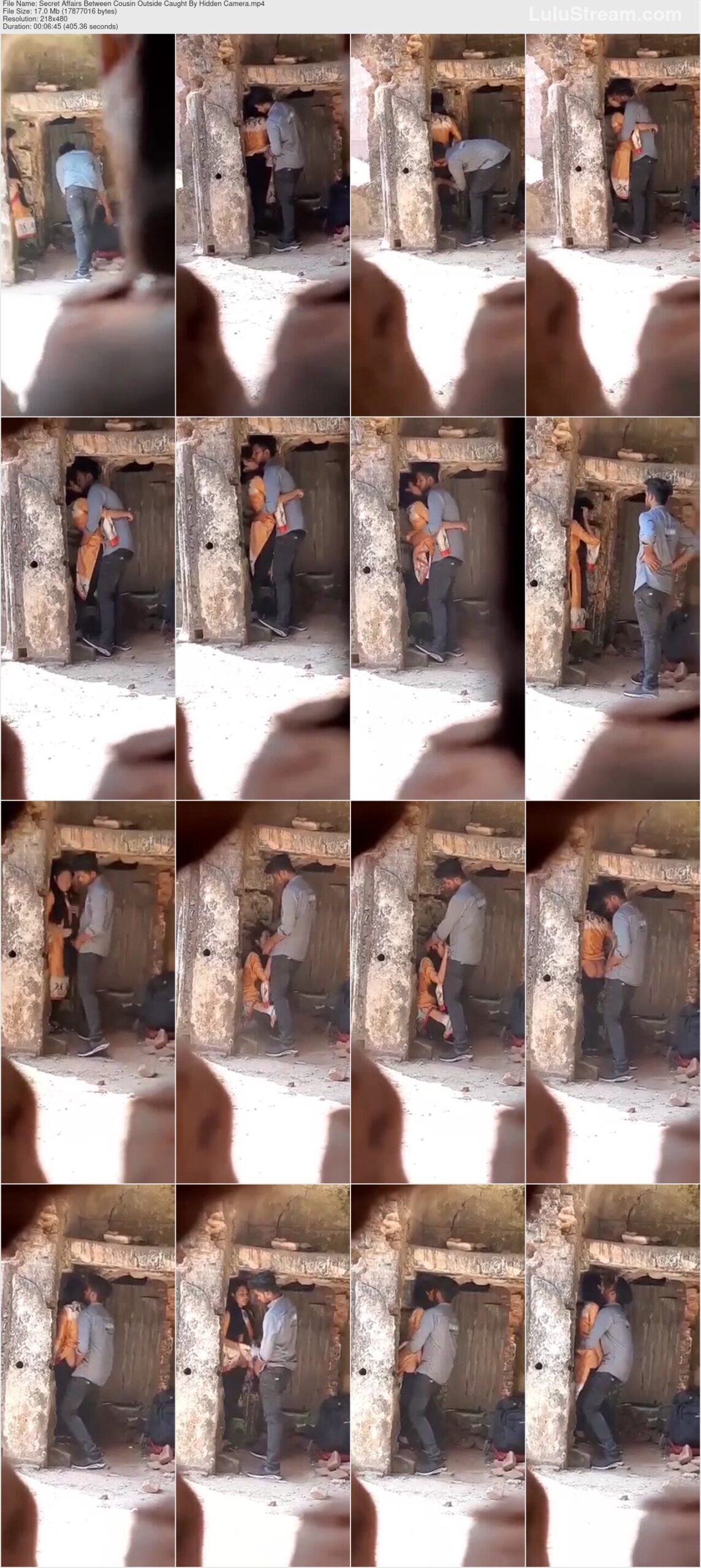 Secret Affairs Between Cousin Outside Caught By Hidden Camera