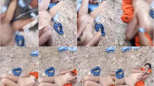 Trying To Force Alone Girl In Field