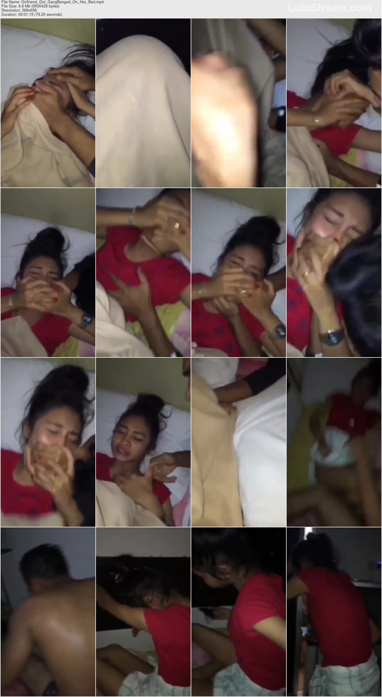 Girlfriend Got GangBanged On Her Bed