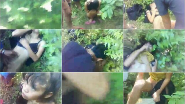 Girl Caught And Forced By Several People