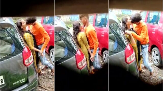 Boy And Girl Intimate In Road (Hidden Camera)