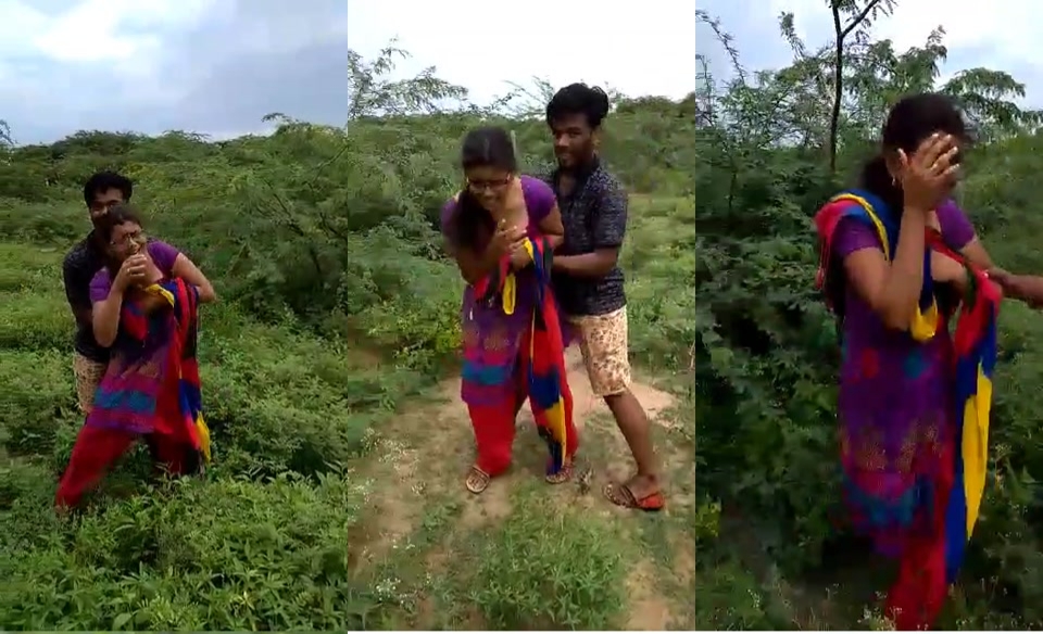 Crying Girl Forcefully Stripped By Local Boys