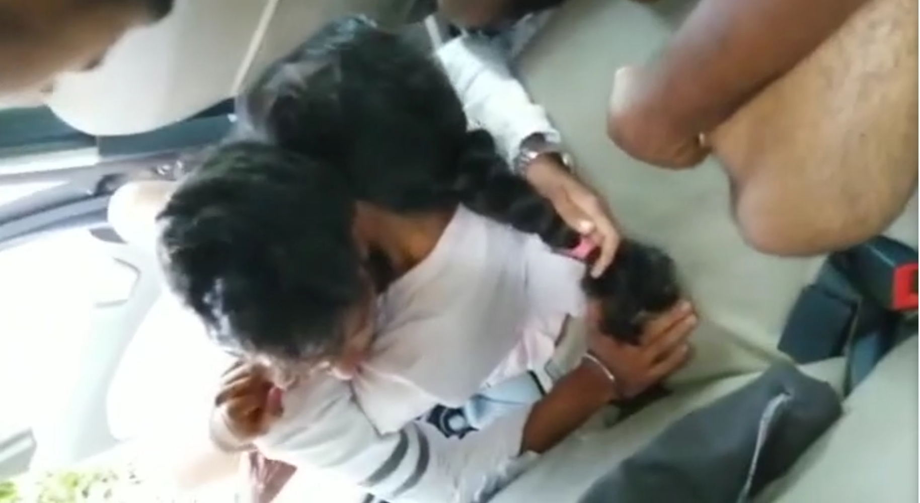 School Girl Getting Gangbanged In Car