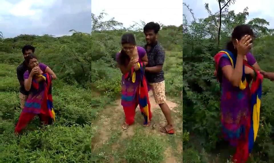 Crying Girl Forced By Local Boys In Forest (DarkClip)