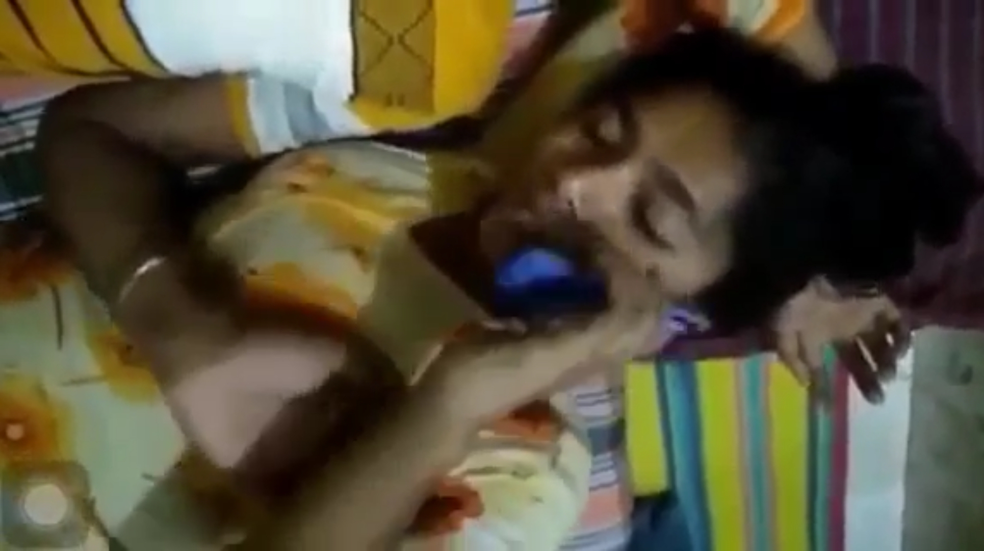Girl Talking With Husband While Cheating (Leaked)