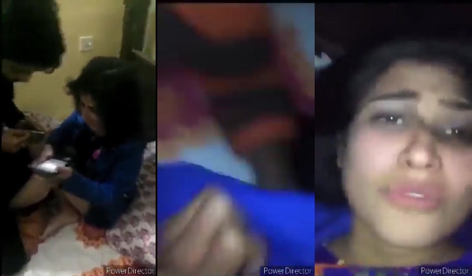 Crying Girl Begging And Blackmailed At Home
