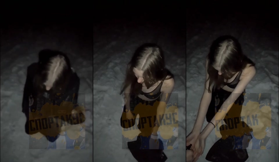 Girl Getting Abused And Blackmailed In Snow