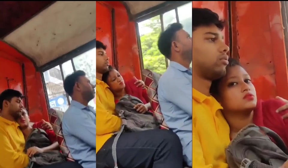 Boy And Girl Caught On Hidden Camera In Bus