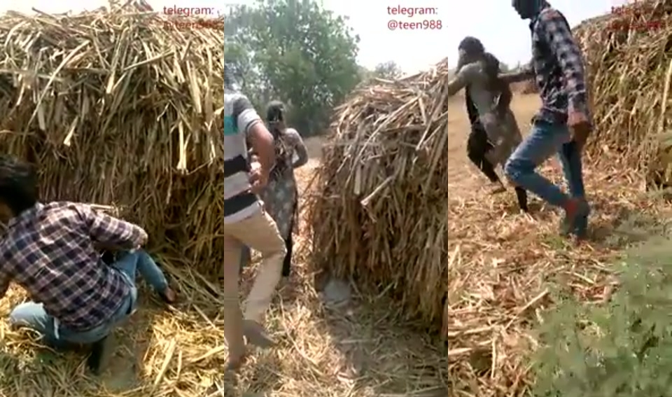 Girl Caught By Thugs While Sex In Field
